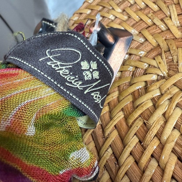 Patricia Nash Tan Woven Mini Bag with Black Accents - Picture 4 of 9